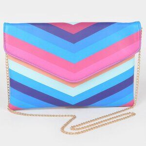 Multi Color Envelope Clutch